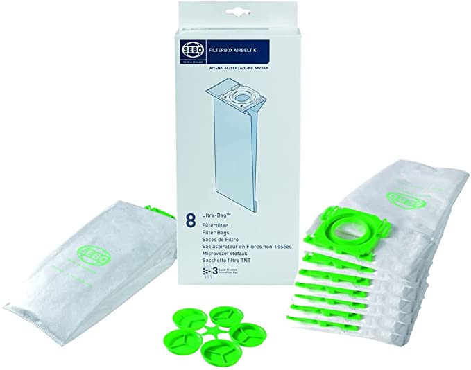 Sebo K3 Bags - 8 three-layer AeraPure Bags - Image 2